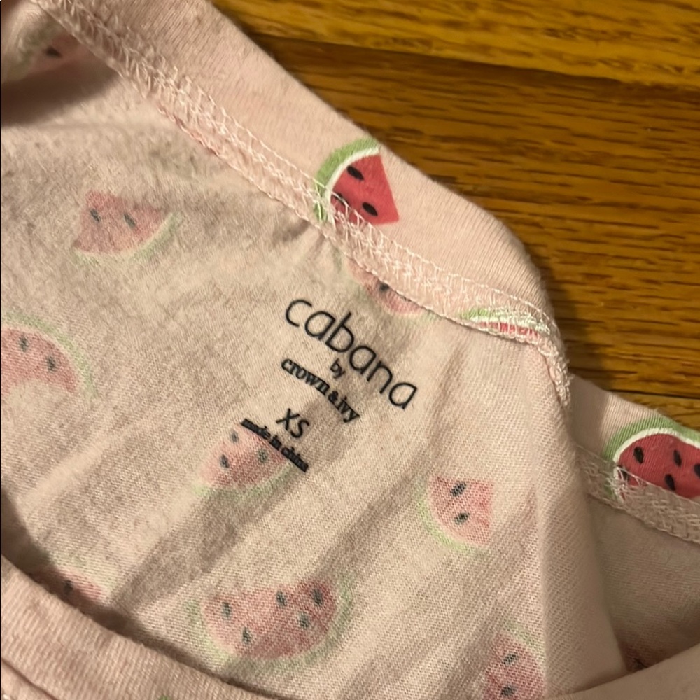 Cabana Watermelon Print Top - Pink